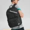 Sac à dos en tissu grande capacité à fermeture éclair « Noir Blanc »