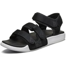 Sandales de sport d’extérieur à velcro Noir et Blanc Sandales de sport d’extérieur à velcro Noir et Blanc