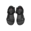 Sandales de sport On-the-GO 600 à talon plat, bout ouvert et velcro, entièrement noires