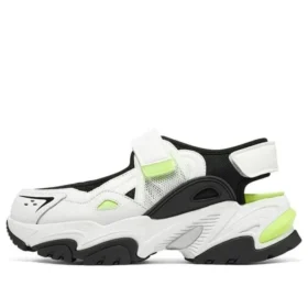 Sandales DLites « Blanc Noir Vert néon »