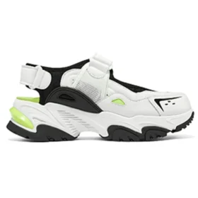 Sandales DLites « Blanc Noir Vert néon »