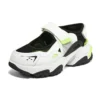Sandales DLites « Blanc Noir Vert néon »