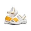 Sandales mode antidérapantes Blanc/Jaune