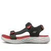 Sandales On-the-GO 600 à velcro Noir/Rouge