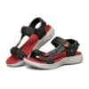 Sandales On-the-GO 600 à velcro Noir/Rouge