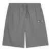 Short de sport droit à taille mi-haute et cordon de serrage « Gris »