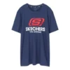 Skechers à manches courtes pour homme, bleu