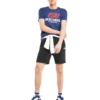 Skechers à manches courtes pour homme, bleu