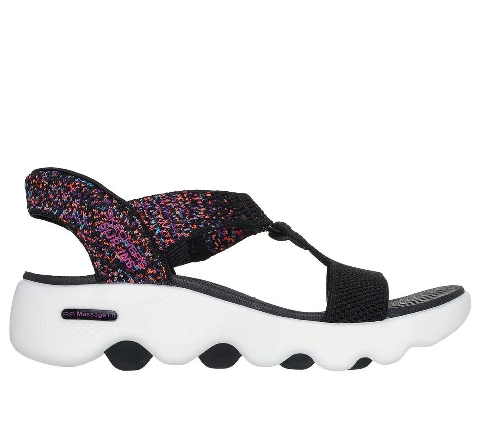 Skechers Slip-ins : Sandales Go Walk Massage Fit – Confetti Sky Skechers Slip-ins : Sandales Go Walk Massage Fit – Confetti Sky