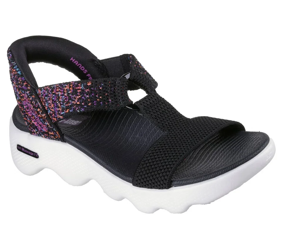 Skechers Slip-ins : Sandales Go Walk Massage Fit – Confetti Sky Skechers Slip-ins : Sandales Go Walk Massage Fit – Confetti Sky