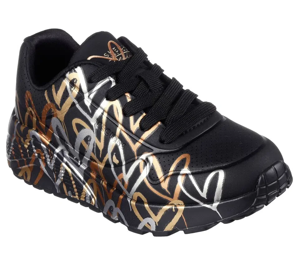 Skechers x JGoldcrown : Uno Lite – Metallic Love Skechers x JGoldcrown : Uno Lite – Metallic Love