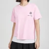SS20 Pull-over à manches courtes en maille mélangée rose