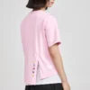 SS20 Pull-over à manches courtes en maille mélangée rose