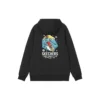 Sweat à capuche avec cordon et imprimé cartoon « Bleu marine, noir, blanc, gris »