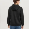 Sweat à capuche avec lettres de la série Diamond « Noir Blanc »