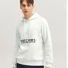 Sweat à capuche avec lettres de la série Diamond « White Black »