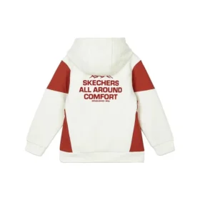 Sweat à capuche à blocs de couleur « White Red »