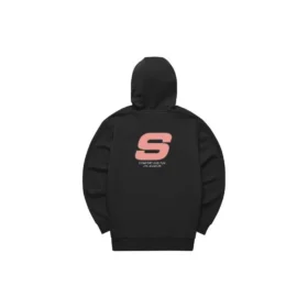 Sweat à capuche décontracté avec logo imprimé « Black Pink »
