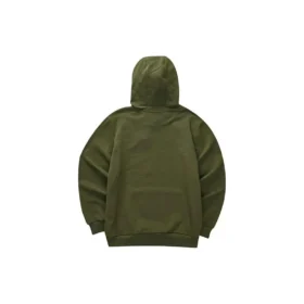 Sweat à capuche décontracté imprimé de lettres « Vert Blanc »