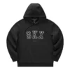 Sweat à capuche décontracté SKX « Noir Blanc »