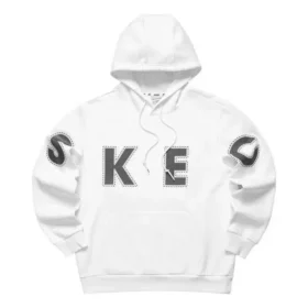 Sweat à capuche graphique décontracté « White Black »