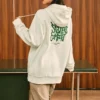 Sweat à capuche imprimé « White Green »