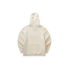 Sweat à capuche à manches longues avec lettres imprimées « Beige Rouge »
