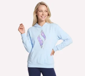 Sweat à capuche à motif floral en losanges