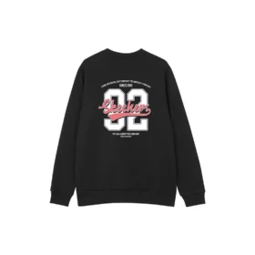 Sweat à capuche Number Printed « Grey Black White »