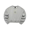 Sweat à col rond avec motif « Smile » « Noir Gris Violet »