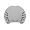 Sweat à col rond avec motif « Smile » « Noir Gris Violet »