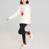 Sweat à col rond imprimé de la série CNY « Blanc Rouge »