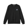 Sweat-shirt ample unie en maille « Bordeaux noir »