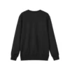 Sweat-shirt ample unie en maille « Bordeaux noir »