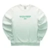 Sweat-shirt à col rond avec lettres dégradées « Vert Blanc »