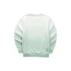 Sweat-shirt à col rond avec lettres dégradées « Vert Blanc »