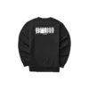 Sweat-shirt à col rond coloré de la série Casual avec imprimé graphique « Black White »