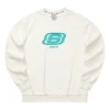 Sweat-shirt à col rond de la série Casual « Blanc Bleu »