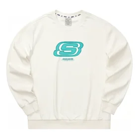 Sweat-shirt à col rond de la série Casual « Blanc Bleu »