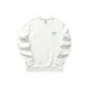 Sweat-shirt à col rond de la série Casual Colorful « White Green »