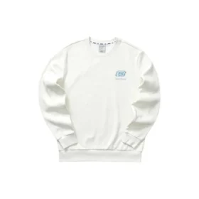 Sweat-shirt à col rond de la série Casual Colorful « White Green »