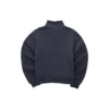 Sweat-shirt à col rond en maille ample sport-casual « Noir »