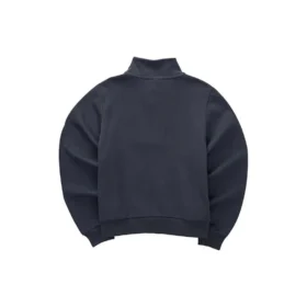 Sweat-shirt à col rond en maille ample sport-casual « Noir »