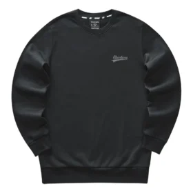 Sweat-shirt à col rond en tricot de la série Colorful Casual « Noir »