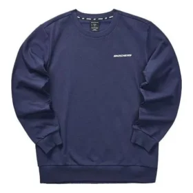 Sweat-shirt à col rond et imprimé de la série Casual Colorful « Navy White »