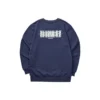 Sweat-shirt à col rond et imprimé de la série Casual Colorful « Navy White »