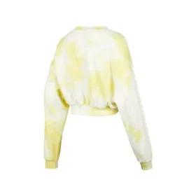 Sweat-shirt à col rond à manches longues Skechers x XUZHI « Jaune Blanc Gris »