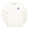 Sweat-shirt décontracté à col rond en maille imprimé de lettres « White »