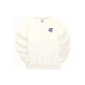 Sweat-shirt décontracté à col rond en maille imprimé de lettres « White » Sweat-shirt décontracté à col rond en maille imprimé de lettres « White »