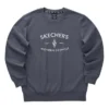 Sweat-shirt décontracté imprimé de lettres de la série Diamond « Gris Blanc »